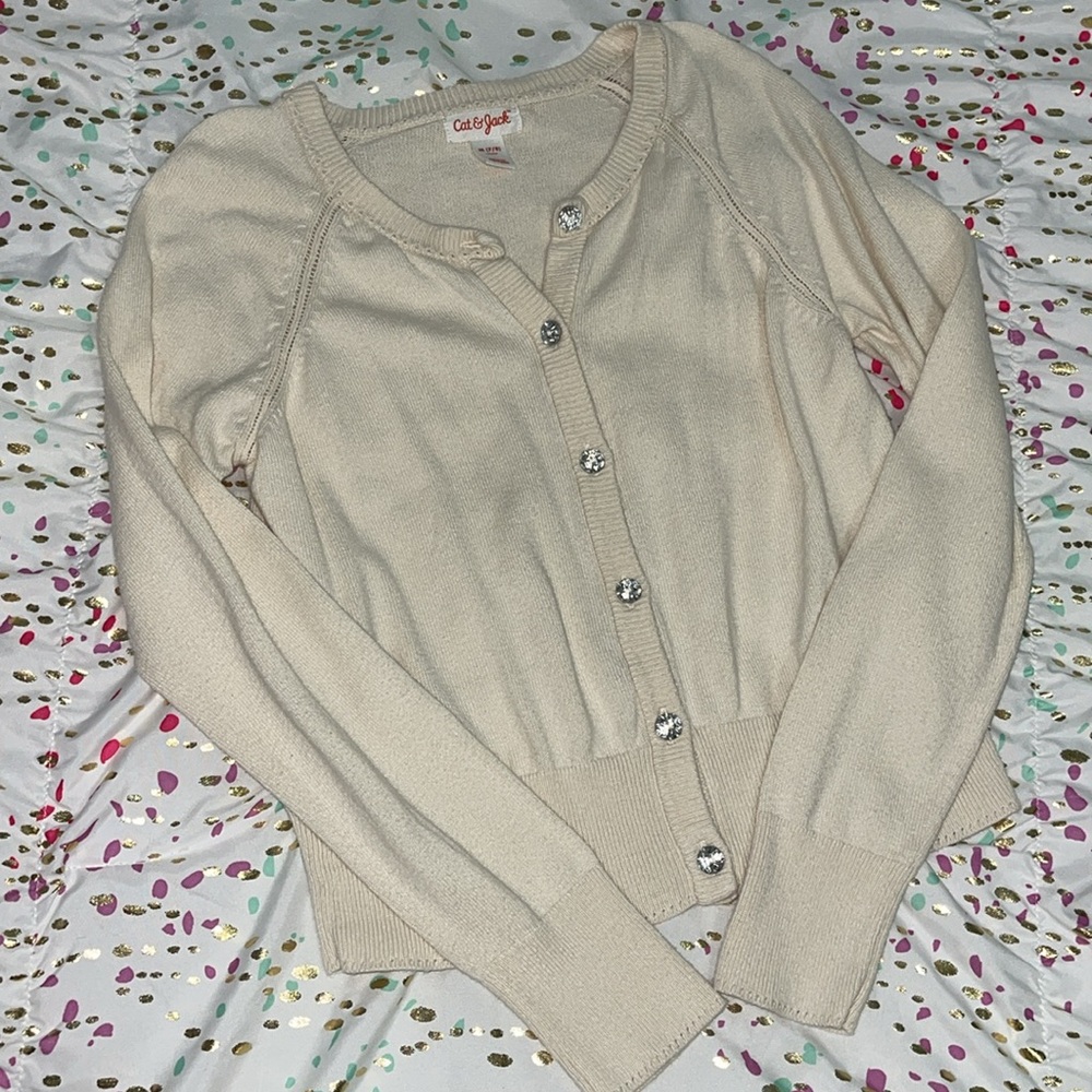 Cat & Jack Cream Cardigan